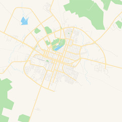 Empty vector map of Ciego de Ávila, Cuba