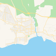 Empty vector map of La Romana, Dominican Republic