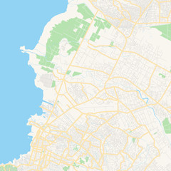 Empty vector map of Port-au-Prince, Ouest, Haiti