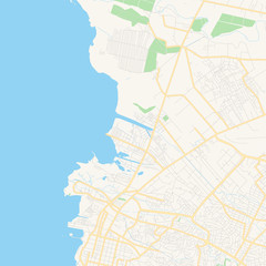 Fototapeta na wymiar Empty vector map of Cité Soleil, Ouest, Haiti