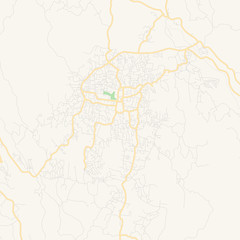 Empty vector map of Mandeville, Saint James, Jamaica
