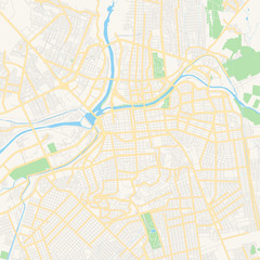 Empty vector map of Culiacán, Sinaloa, Mexico