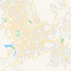 Empty vector map of Chihuahua, Mexico