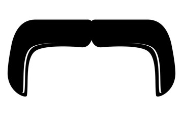 Handlebar Moustache Icon Vector