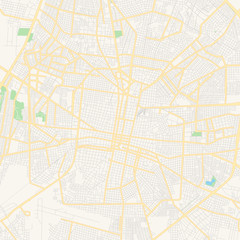 Empty vector map of Mérida, Yucatán, Mexico