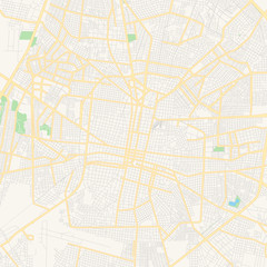 Empty vector map of Mérida, Yucatán, Mexico