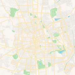 Empty vector map of Aguascalientes, Aguascalientes, Mexico