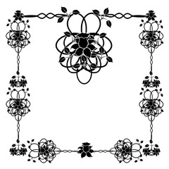 design element frame flourishes vintage 1