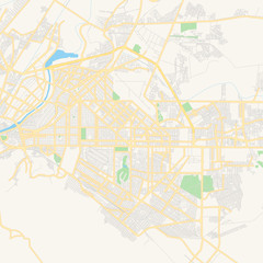 Fototapeta na wymiar Empty vector map of Torreón, Coahuila, Mexico