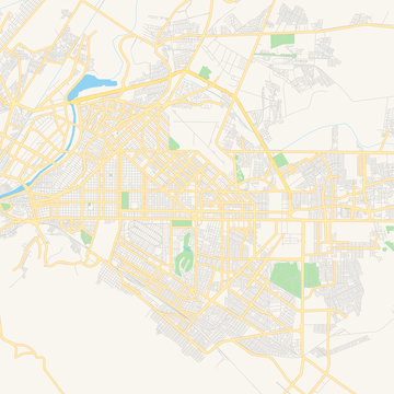 Empty vector map of Torre&oacute;n, Coahuila, Mexico