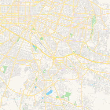 Empty Vector Map Of Tlaquepaque, Jalisco, Mexico