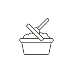 Cleaning water, soap water vector icon. Simple element illustration from UI concept.