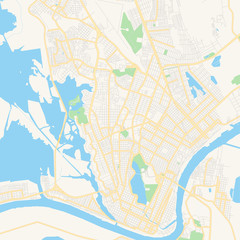 Empty vector map of Tampico, Tamaulipas, Mexico