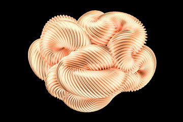 Beautiful golden background. 3d illustration, 3d rendering.