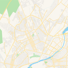 Fototapeta na wymiar Empty vector map of Gómez Palacio, Durango, Mexico