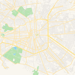 Empty vector map of Soledad de Graciano Sánchez, San Luis Potosí, Mexico