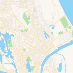 Empty vector map of Ciudad Madero, Tamaulipas, Mexico