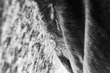 Monochrome abstract fabric background