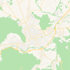 Empty vector map of Orizaba, Veracruz, Mexico