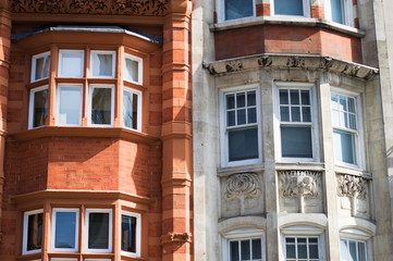 Buildings in a street of London