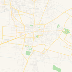Empty vector map of Texcoco, México, Mexico