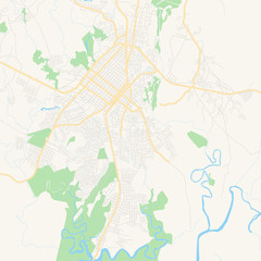 Empty vector map of David, Chiriquí, Panama