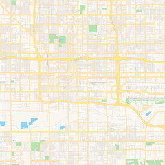 Empty vector map of Phoenix, Arizona, USA