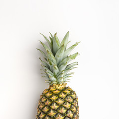 Fototapeta premium Pineapple on a white background