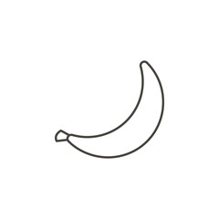 Obraz na płótnie Canvas Banana vector icon. Simple element illustration from food concept. Banana vector icon. Drink concept vector illustration.