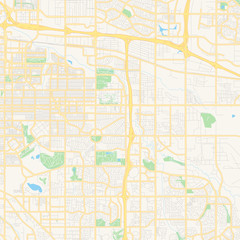 Empty vector map of Aurora, Colorado, USA
