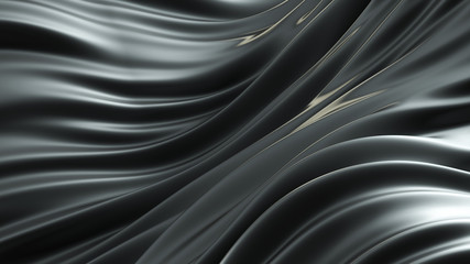 Obraz premium Beautiful luxury metallic background. 3d illustration, 3d rendering.