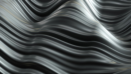 Beautiful luxury metallic background. 3d illustration, 3d rendering.