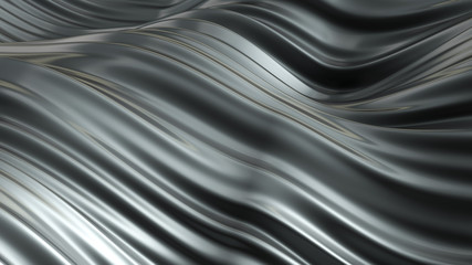 Beautiful luxury metallic background. 3d illustration, 3d rendering.