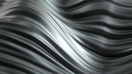 Beautiful luxury metallic background. 3d illustration, 3d rendering.