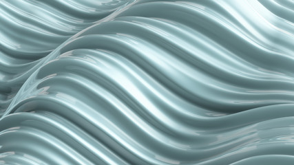 Obraz premium Beautiful gray green background with fabric. 3d illustration, 3d rendering.