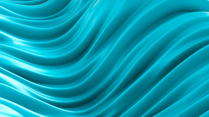 Beautiful green turquoise background. 3d illustration, 3d rendering.