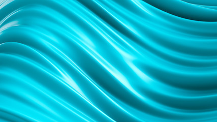 Beautiful green turquoise background. 3d illustration, 3d rendering.