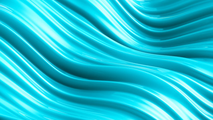 Beautiful green turquoise background. 3d illustration, 3d rendering.