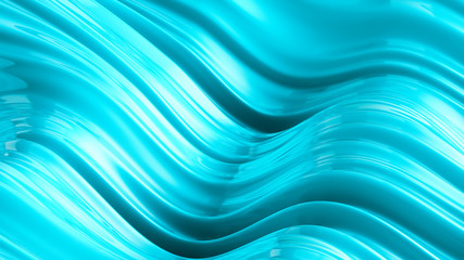 Beautiful green turquoise background. 3d illustration, 3d rendering.