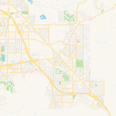 Empty vector map of Henderson, Nevada, USA