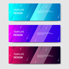 Vibrant gradient and futuristic background template for headline and header banner. Suitable for social media, web, blog, website