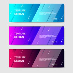 Vibrant gradient and futuristic background template for headline and header banner. Suitable for social media, web, blog, website