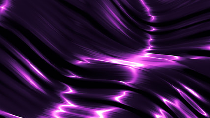 Fototapeta premium Luxurious purple background with flying fabric. 3d illustration, 3d rendering.