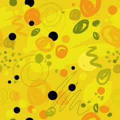 seamless abstract pattern with multi-colored spots