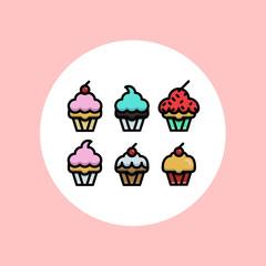 Cupcakes icons