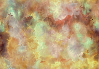 Watercolor abstract seamless pattern with spots and glow effect © Shusha Guna