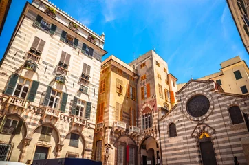 Zelfklevend Fotobehang Liguria Kerk van San Matteo in Genua, Ligurië, Italië