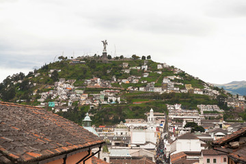  Winged Virgin on the hill Panecillo
