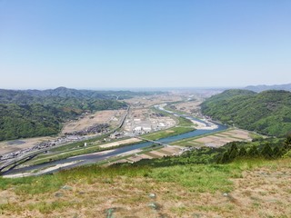 霊石山山頂のフライトエリア