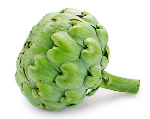 Obraz premium Fresh artichoke on white background